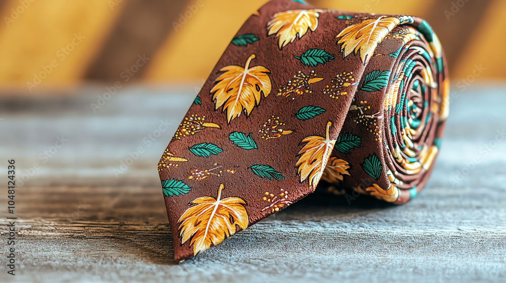Festive Thanksgiving tie with bold turkey print Festive Thanksgiving tie with bold turkey print
