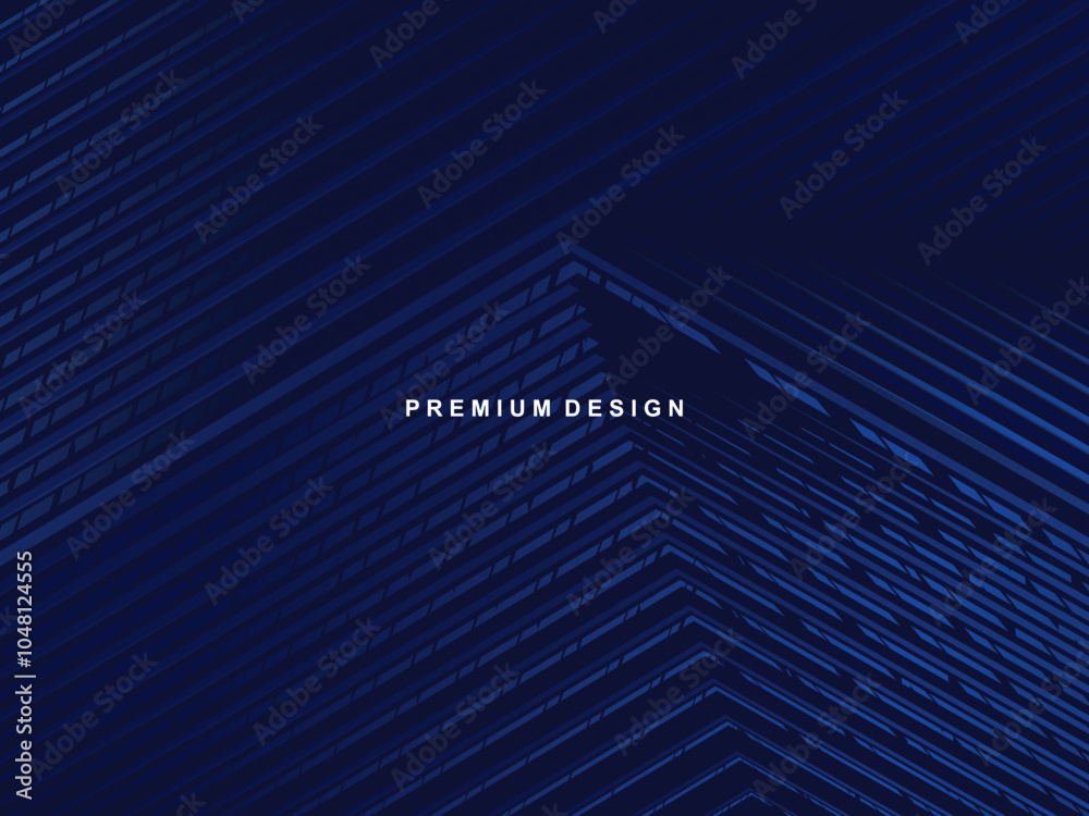 Dark blue background. Modern line curve abstract presentation background. Luxury paper cut background. Abstract decoration, halftone gradient, 3d Vector illustration. Blue lines form an abstract squar Dark blue background. Modern line curve abstract presentation background. Luxury paper cut background. Abstract decoration, halftone gradient, 3d Vector illustration. Blue lines form an abstract squar