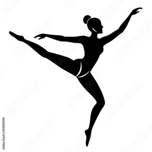 silhouette of a woman jumping