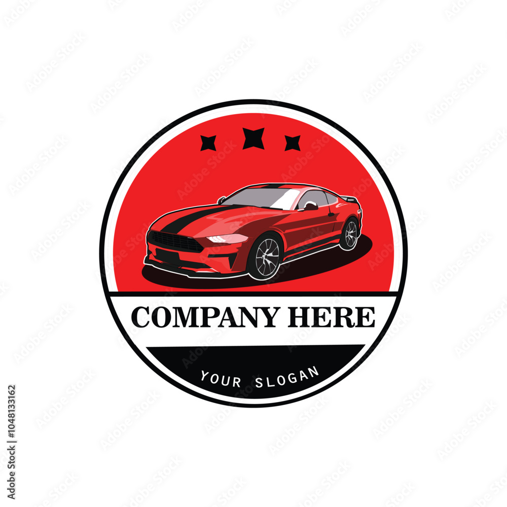 Obraz premium Minimalist car logo design 