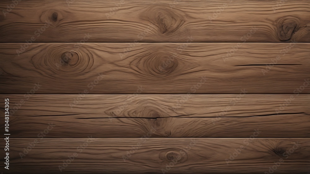 Abstract vector illustration textured background of a rustic appearance with a warm brown tone wooden surface, showcasing a horizontal layout of four wooden planks Abstract vector illustration textured background of a rustic appearance with a warm brown tone wooden surface, showcasing a horizontal layout of four wooden planks