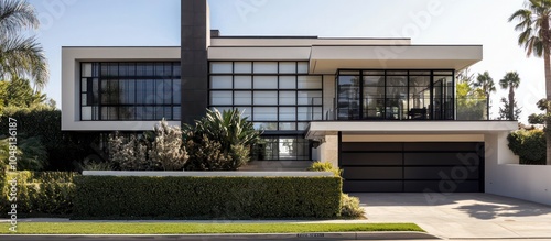Art Deco design in a suburban home, featuring bold geometrics and neutral colors.