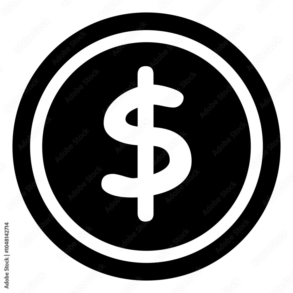 dollar coin icon dollar coin icon