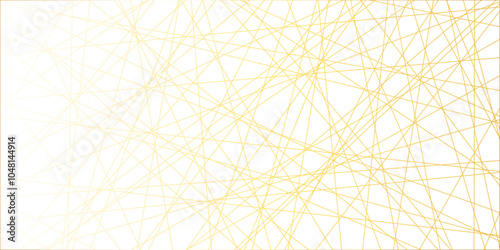Abstract luxury gold geometric random chaotic lines with many squares and triangles shape background. geometric random chaotic seamless line design with transparent background, vector illustration.