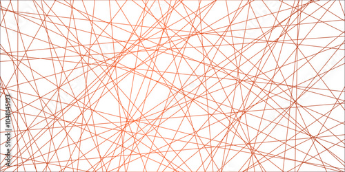 Abstract luxury red geometric random chaotic lines with many squares and triangles shape background. geometric random chaotic seamless line design with transparent background, vector illustration.