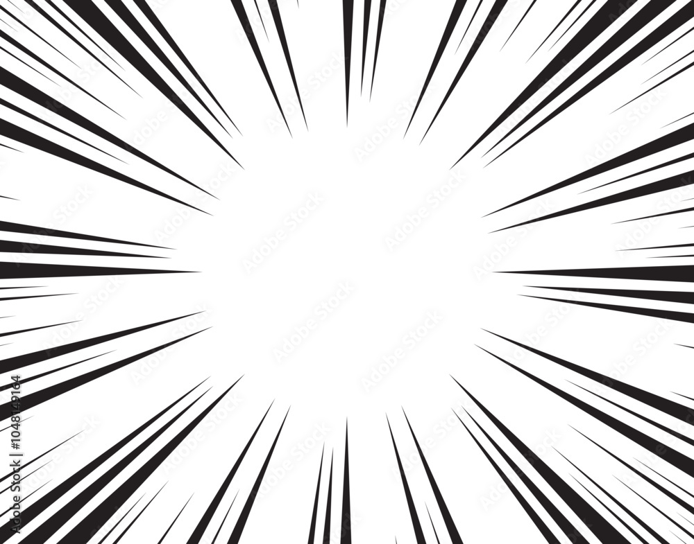 Manga comic explosion, motion or movement effect, vector background. Manga anime cartoon radial speed lines and abstract pattern for comic book burst, flash ray or explode bang action Manga comic explosion, motion or movement effect, vector background. Manga anime cartoon radial speed lines and abstract pattern for comic book burst, flash ray or explode bang action