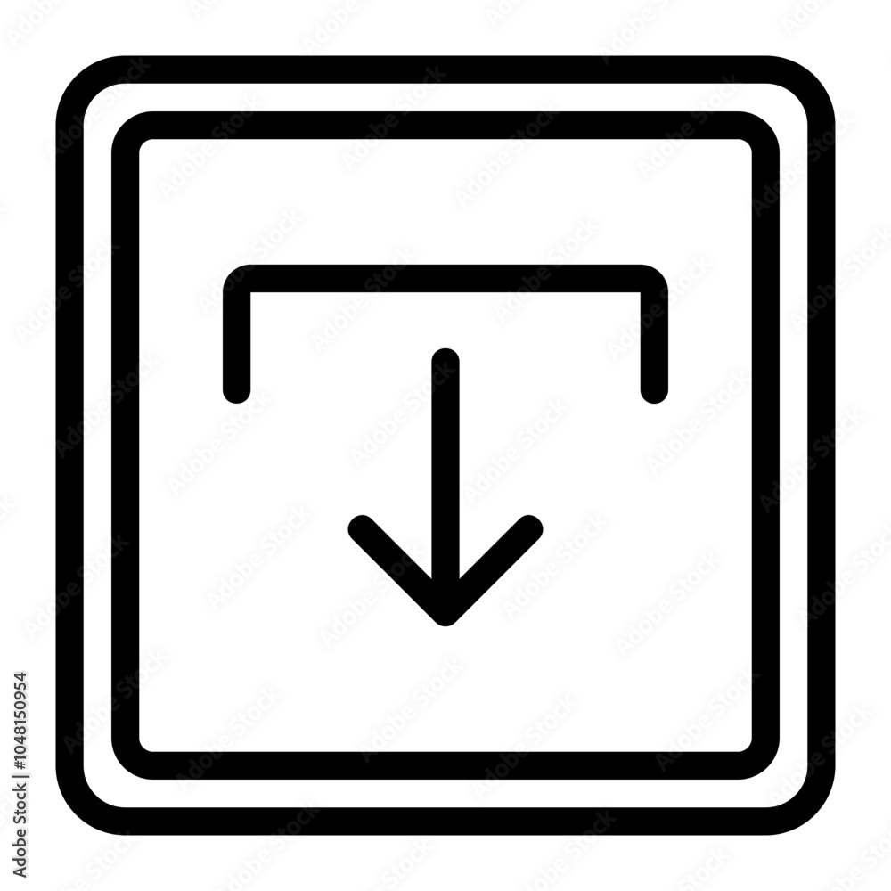 download line icon download line icon