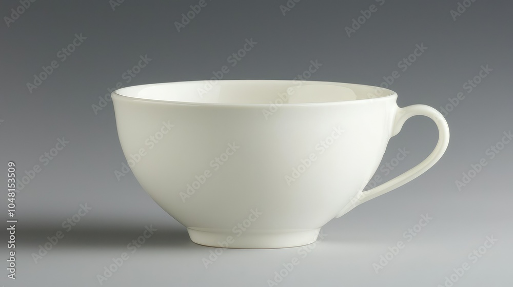 Plain White Coffee Cup Close-Up Plain White Coffee Cup Close-Up