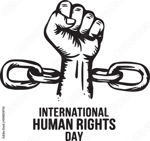 international human rights day vector