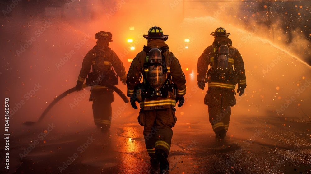 Firefighters Responding to Emergency Situation
