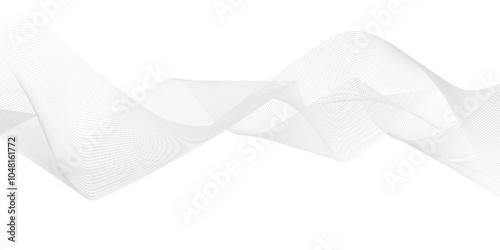 Frequency flow isolated science curve energy blend white and gray web technology smooth futuristic line. vector science bright frequency technical beautiful digital stripe line modern background.