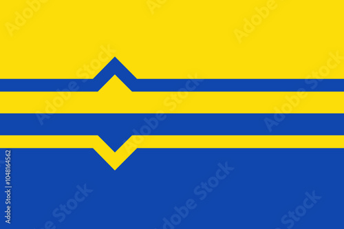 Flag of Lochem city and Municipality (Gelderland or Guelders province, Kingdom of the Netherlands, Holland) photo