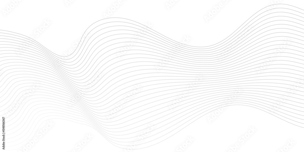 Fototapeta premium Abstract white light blend paper wave line. vector gradient transparent tech wave curve creative technology flowing smooth diagonal background. Modern creative wave lines glowing moving sound.