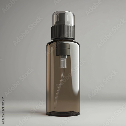 An overcap mist pump-type container mockup photo