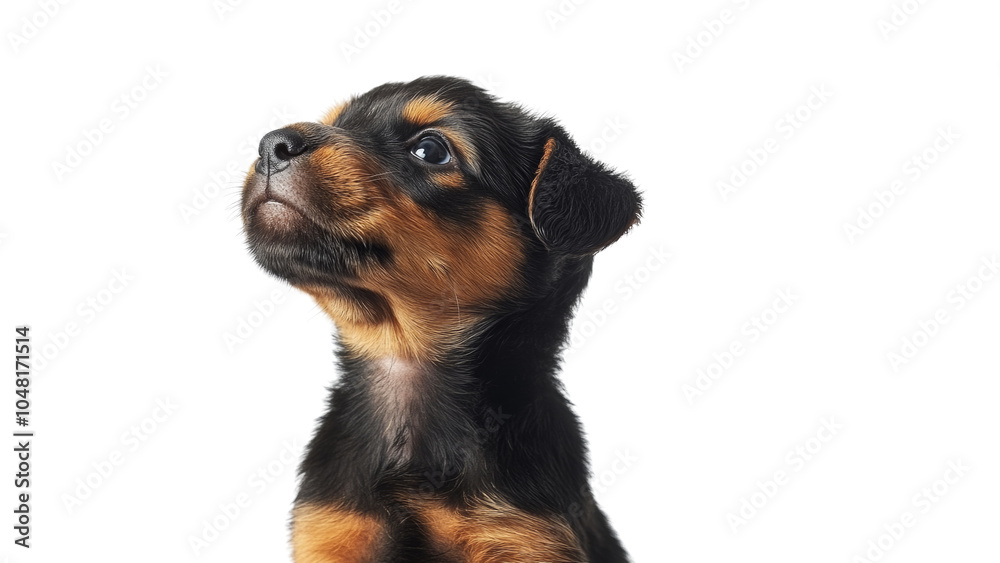 Adorable Puppy with Bright Eyes and Curious Expression Adorable Puppy with Bright Eyes and Curious Expression