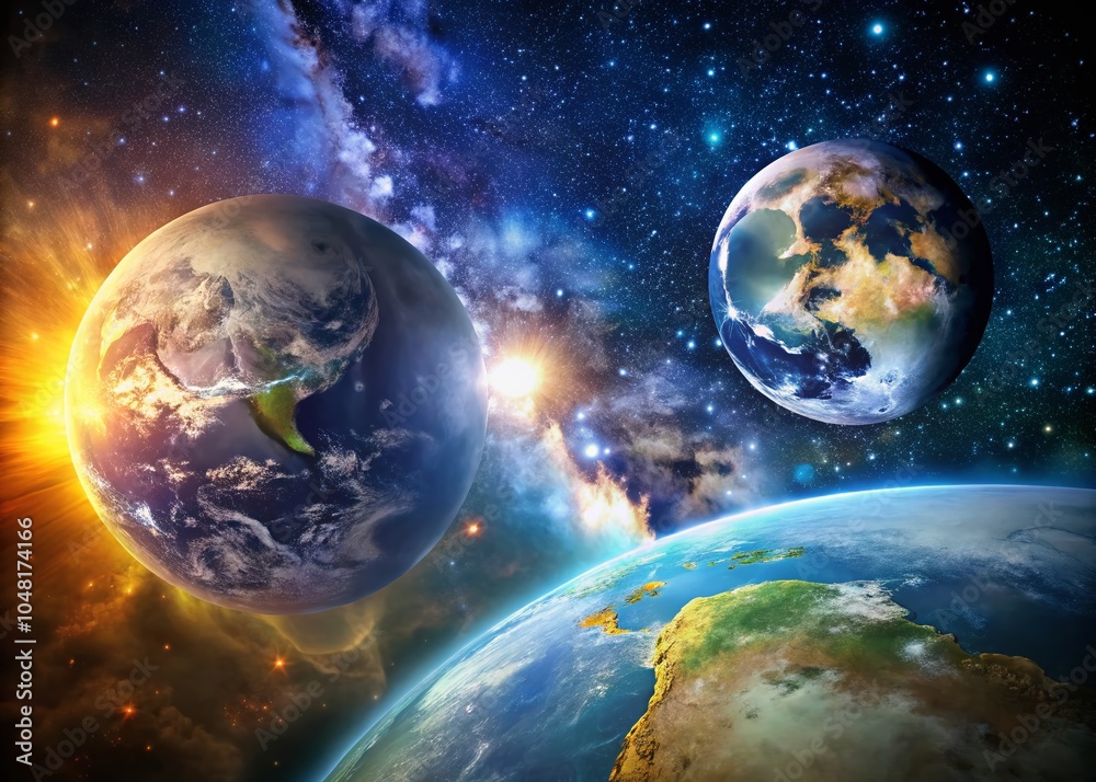 Celestial Dance of Earth and Moon: A Stunning Documentary Capture of the Night Sky Celestial Dance of Earth and Moon: A Stunning Documentary Capture of the Night Sky