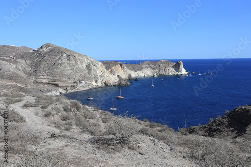 Santorini coast line, Greece