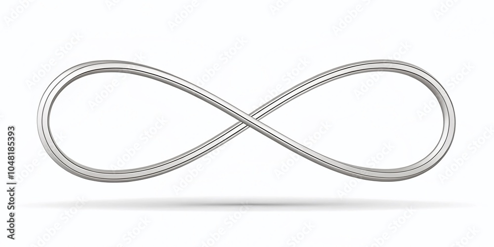 Continuous Line Infinity Symbol Design for Minimalist and Abstract Art Projects
