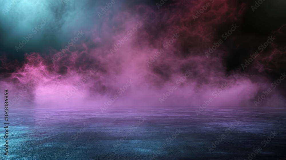 Fototapeta premium Foggy Background with Mist and Smoke Effects