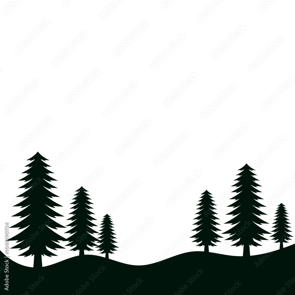 Forest Tree Silhouette Forest Tree Silhouette