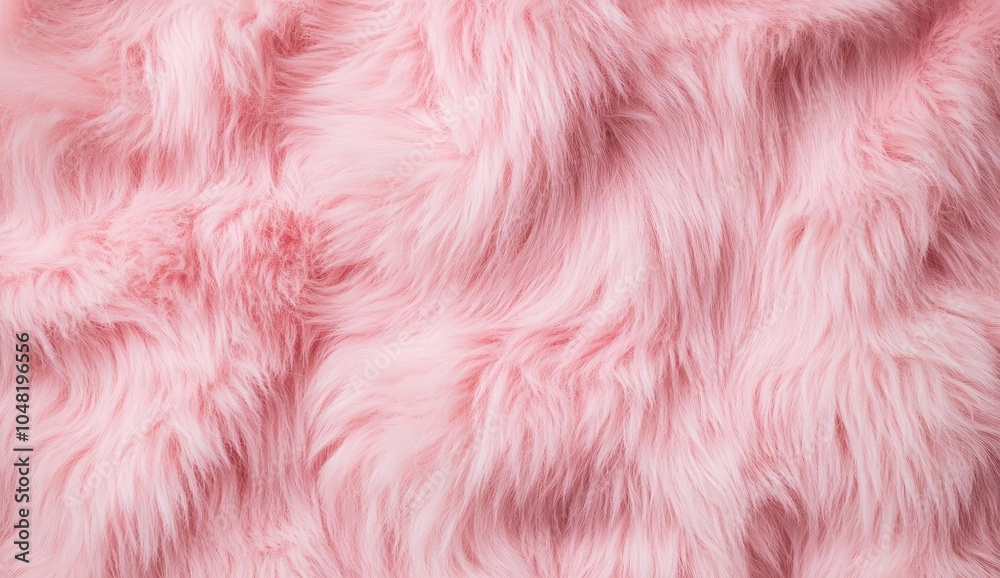 Fototapeta premium Soft Fluffy Pink Fur Texture Background