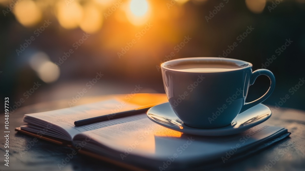 Obraz premium Setting intentions in the morning can guide your day.