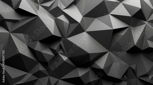 Abstract Black Triangle Pattern