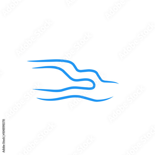 wind gust vector illustration