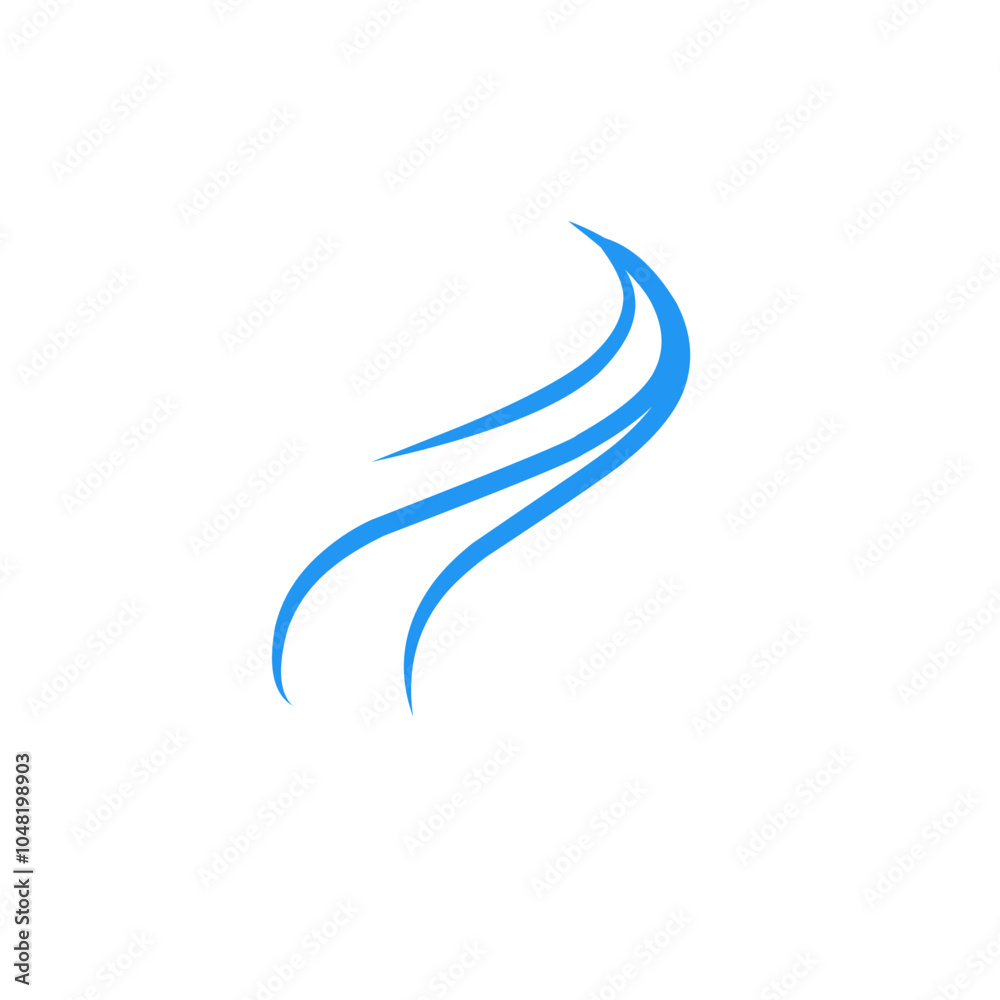 wind gust vector illustration