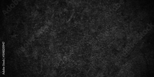 Dark Black distressed grunge texture, old vintage charcoal  backdrop granite blackboard and chalkboard. Abstract wall surface, black stucco texture. Black gray satin dark texture luxurious background.