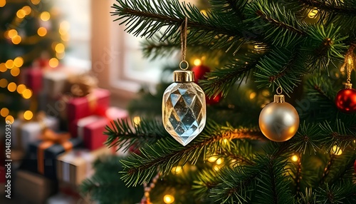 christmas tree and decorations