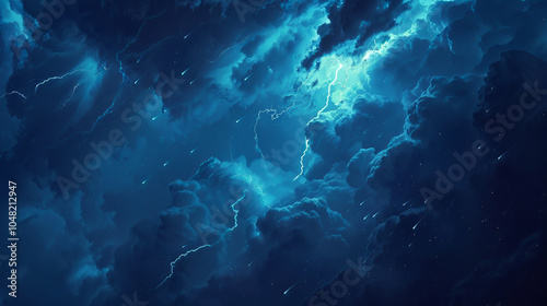 Wallpaper Mural A blue sky with a stormy atmosphere Torontodigital.ca
