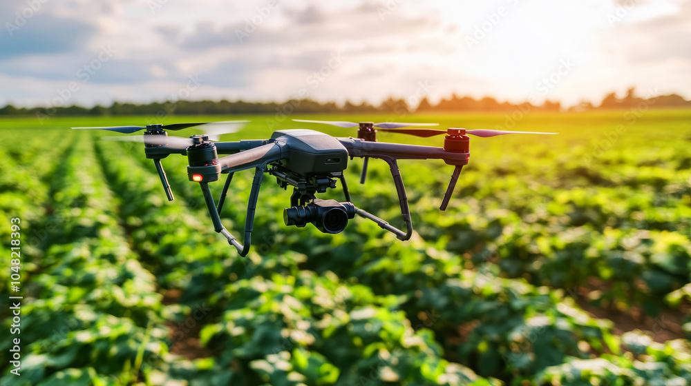 Drones for Crop Health Monitoring and Workers' Support