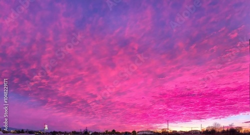 view of a beautiful rich sky