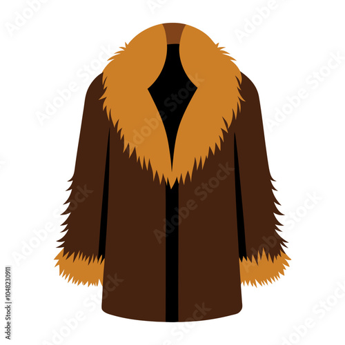 brown fur coat