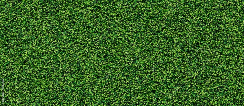 Fototapeta premium Seamless, Seamless Vibrant green grass texture on a white isolate background.