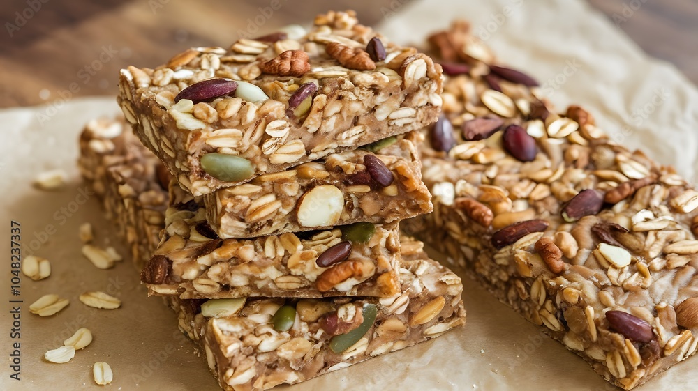 Oat bars with seeds and nuts Oat bars with seeds and nuts