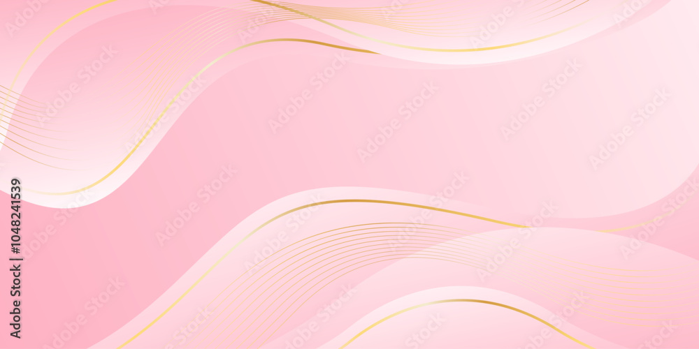 Elegant pink luxury background. Abstract wave dynamic wallpaper with gold lines. Template banner background for beauty products, sales, ads, events, web and pages Elegant pink luxury background. Abstract wave dynamic wallpaper with gold lines. Template banner background for beauty products, sales, ads, events, web and pages