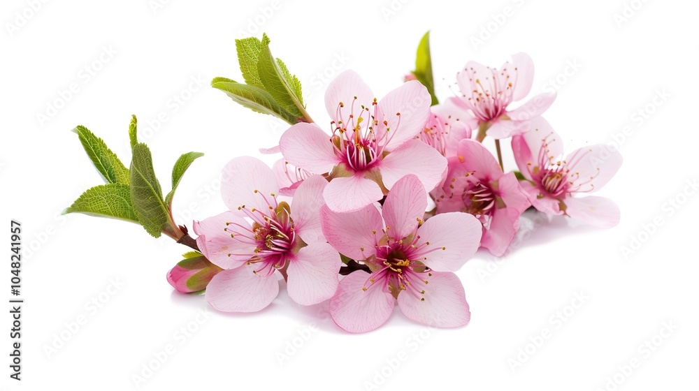 Pink Peach Blossoms on White Background - a delicate and refreshing visual. The soft blossoms create a serene and charming atmosphere. Pink Peach Blossoms on White Background - a delicate and refreshing visual. The soft blossoms create a serene and charming atmosphere.
