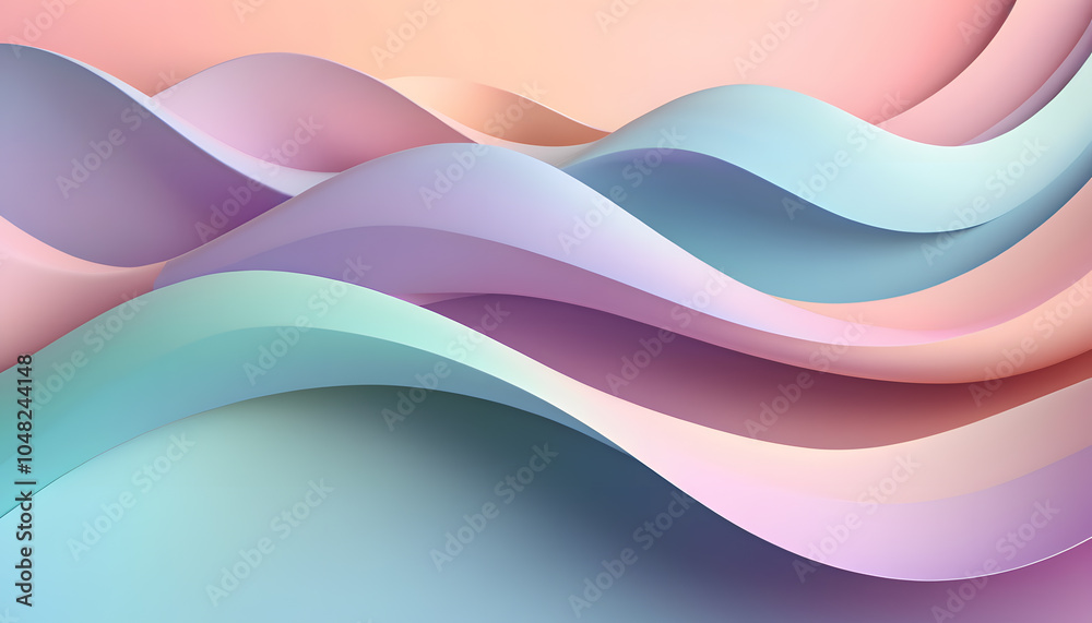 Soft Gradient Wave Background. Soft Gradient Wave Background.