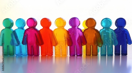 Colorful Figures Representing Diversity and Community