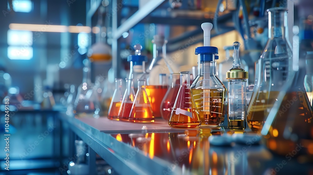 Chemical laboratory background. Laboratory concept.

