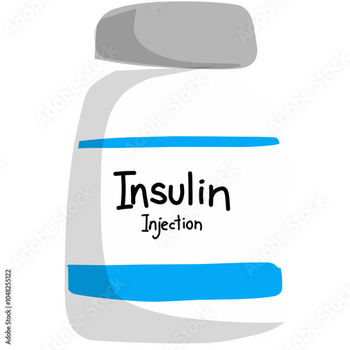 Insulin injection illustration 