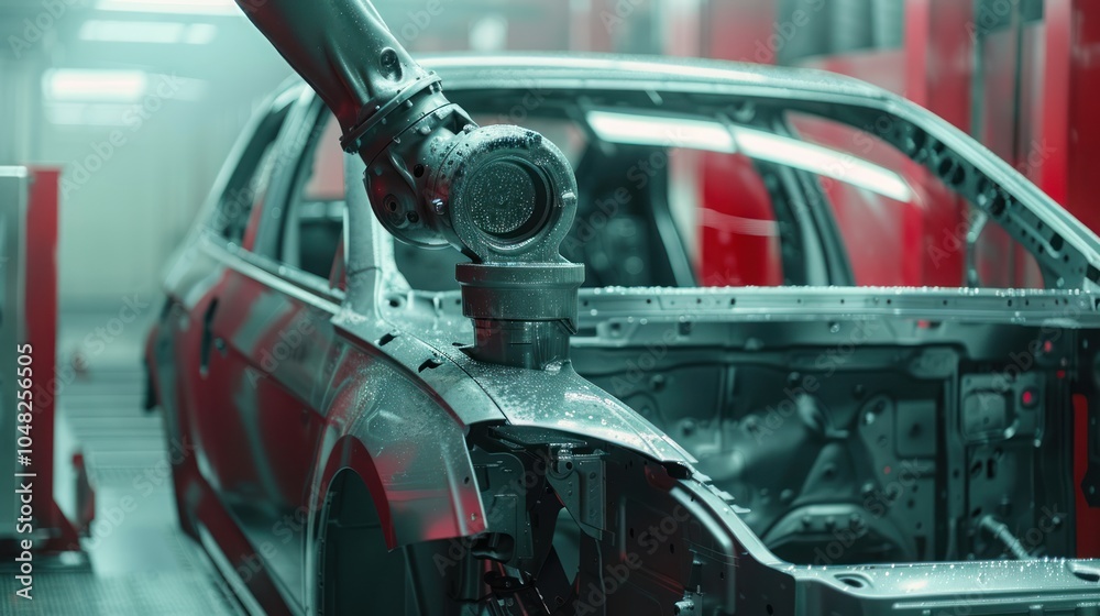 custom made wallpaper toronto digitalRobotic Arm Painting a Car Body in an Automotive Factory