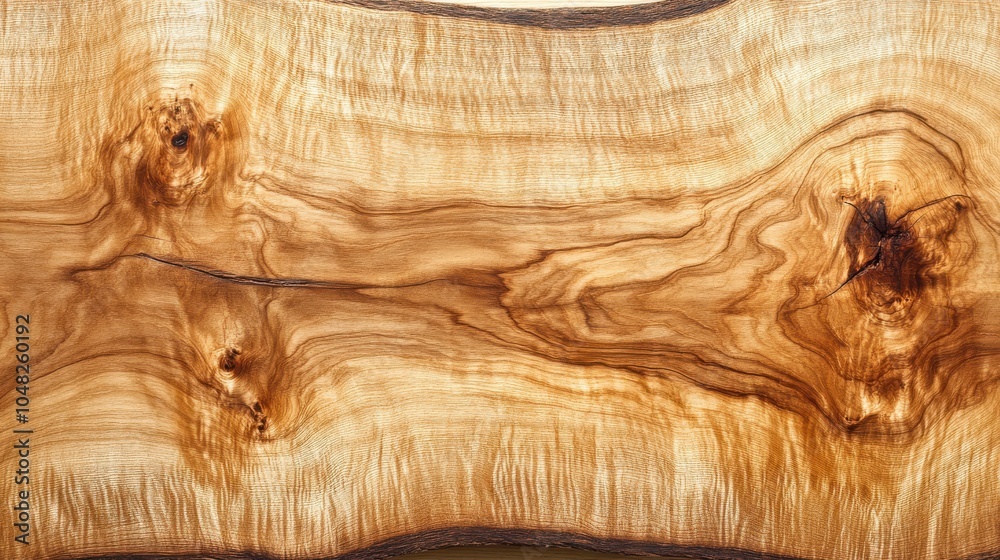 Fototapeta premium Smooth maple wood surface with knots