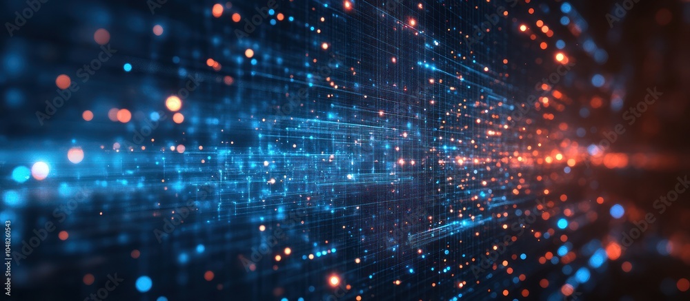 Obraz premium Abstract Digital Network Background