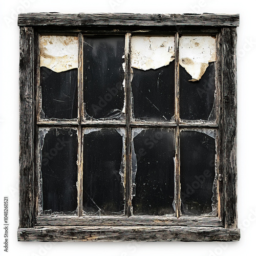 Cracked Window Isolated
