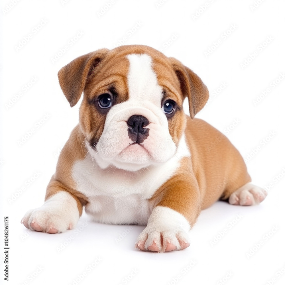 English Bulldog Puppy Isolated English Bulldog Puppy Isolated