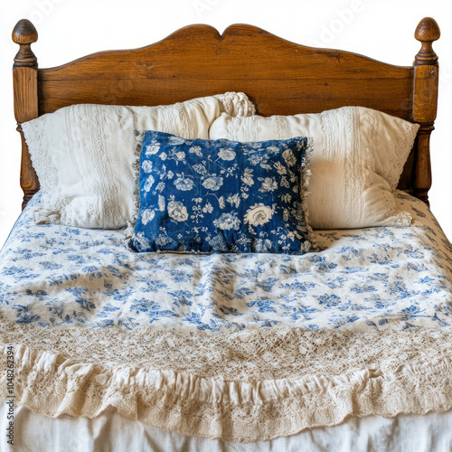 Old Bed Isolated