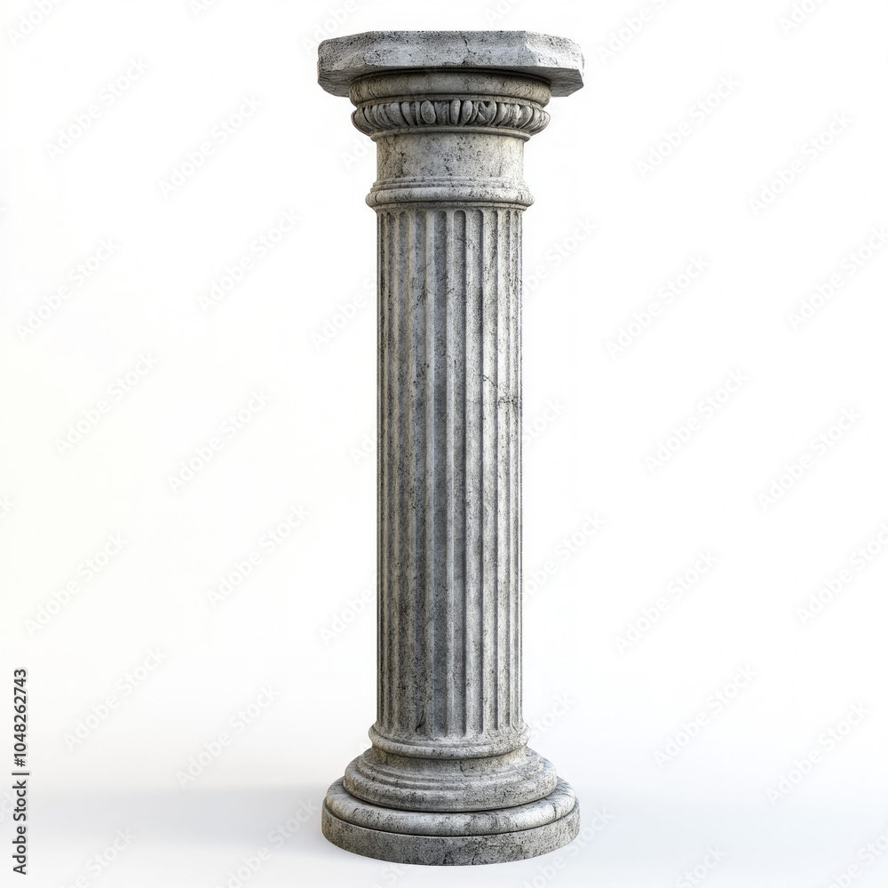 Fototapeta premium Roman Column Isolated